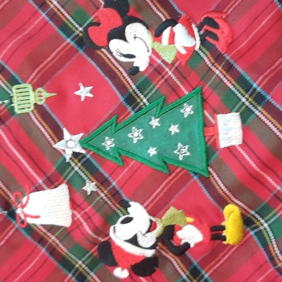 Disney Store Minnie Mouse Christmas holiday nightgown pajamas size 9 10 - Picture 3 of 9